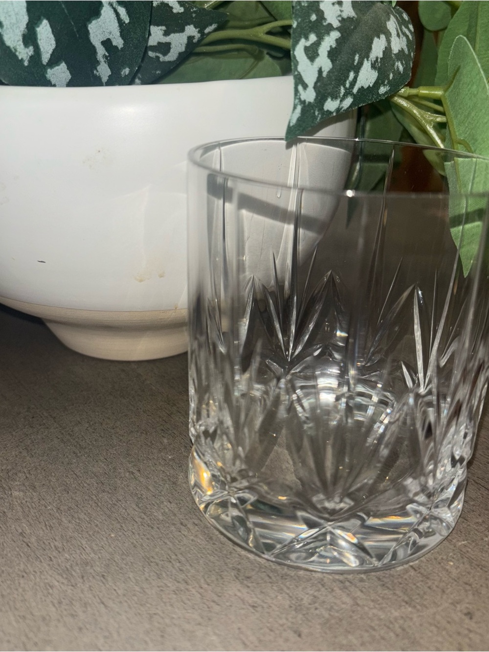 ROGASKA CRYSTAL HAMPSHIRE 4" DOUBLE OLD FASHIONED GLASS-SIGNED LOWBALL WHISKEY